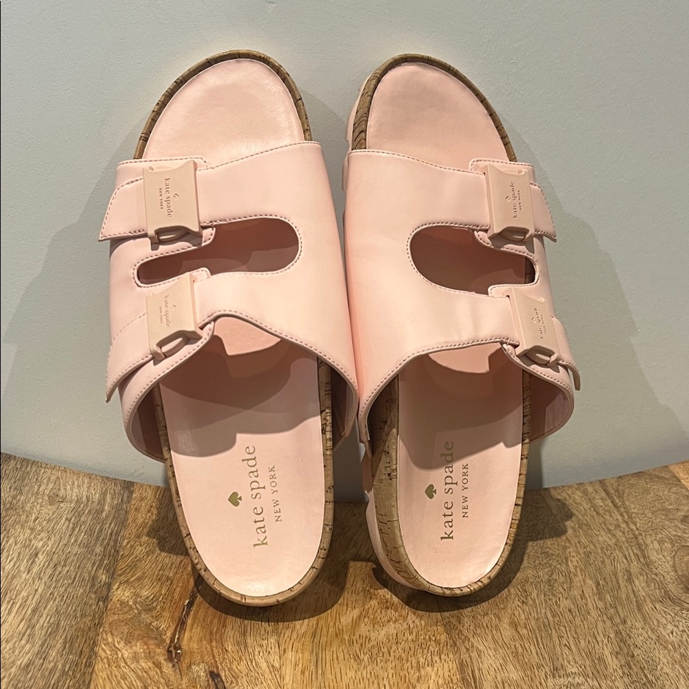 Kate Spade Light Pink Slide Sandals